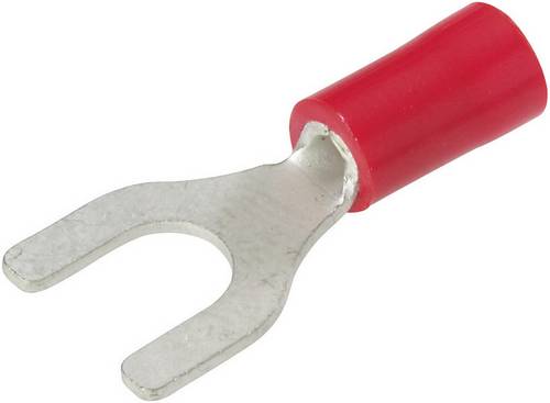 TE Connectivity 165008 Gabelkabelschuh 0.205mm² 1.50mm² Loch-Ø=4.3mm Teilisoliert Rot