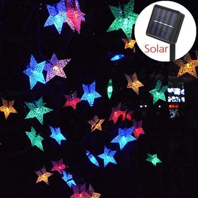 Uplift Picks Solar Star String Lights For Magical Outdoor Garden And Patio Ambience multicolor 12 M (100 Leds) star