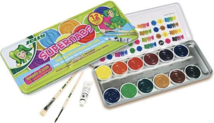JOLLY SUPERTABS Wasserfarbkasten 12 Farben