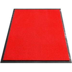 Floordirekt Schmutzfangmatte Monochrom, 40 x 60cm, rot