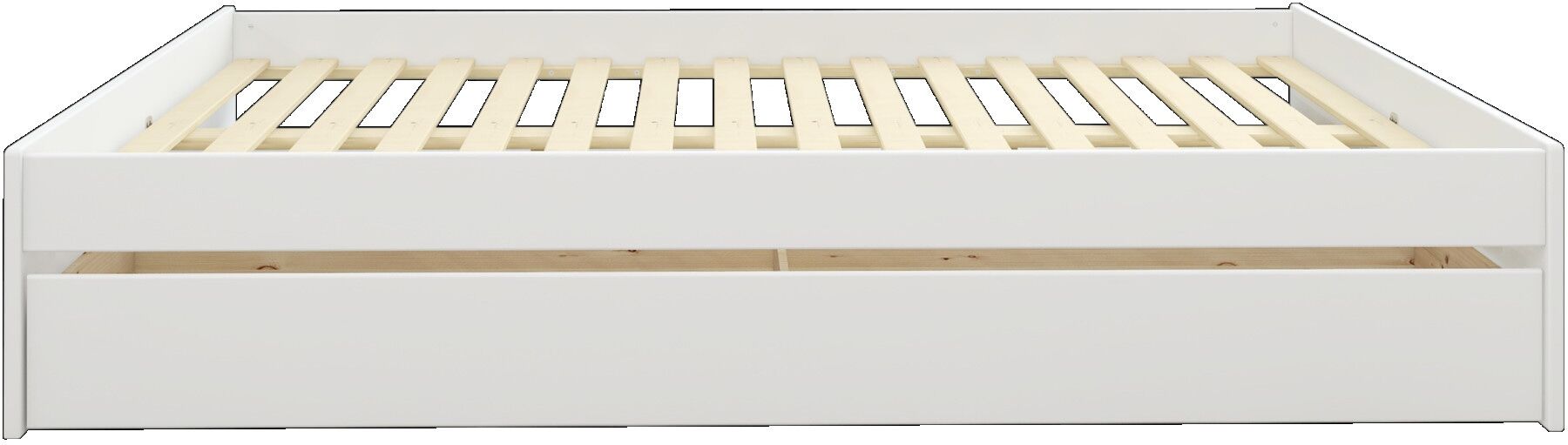 Bettschubkasten GOODPRODUCT "Magdala, Bettkasten, Schublade", weiss (weiß), B:199cm H:21cm T:56,5cm, Holz teilmassiv, Schubladen, Bettschubkasten weiß B/H/T: 199cm x 21cm x 56,5cm