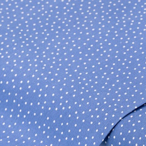 Baumwollstoff Punkte "Lena", blau/weiß