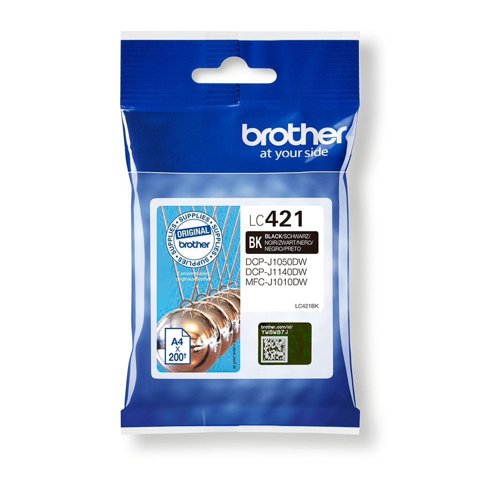 Brother LC-421BK originale Druckerpatronen Schwarz 200 Seiten LC421BK