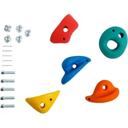 Klettergriffe medium (5 Stk. mit Schrauben), bunt