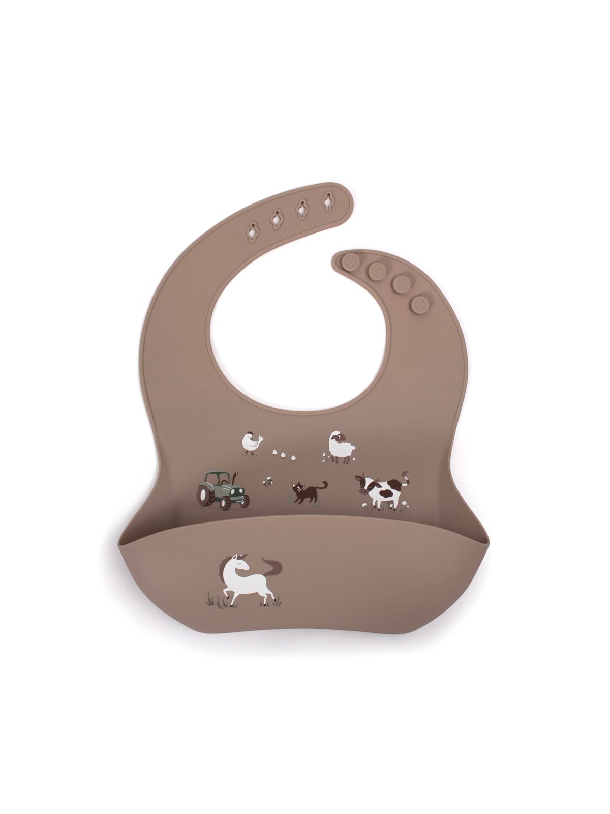 Filibabba - Silicone bib with print - Magic Farm