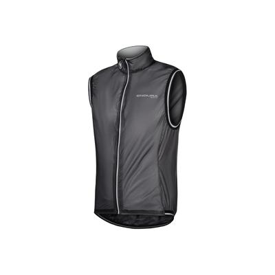 Kurzweste ENDURA "Endura Hardshell-Weste", Herren, Gr. L, schwarz, Obermaterial: 100% Nylon NY., modern fit, V-Ausschnitt, Westen, mit Reflektierenden Elemente