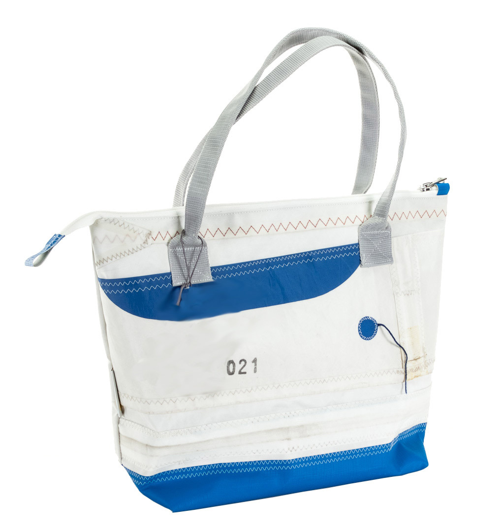 Shopper No. 21, Tasche, Einkaufstasche, Segeltuch, Unikat, SailArt Fashion