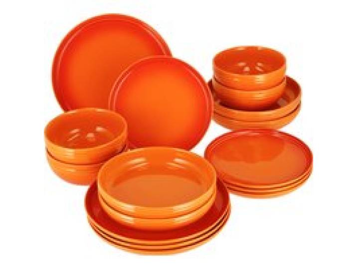 SILVERCREST® Service de vaisselle, 16 pièces (orange)