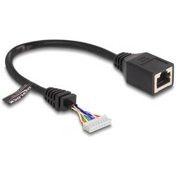 Delock 88006 RJ45 Patchkabel CAT 5e 0.23 m Schwarz 1 St.