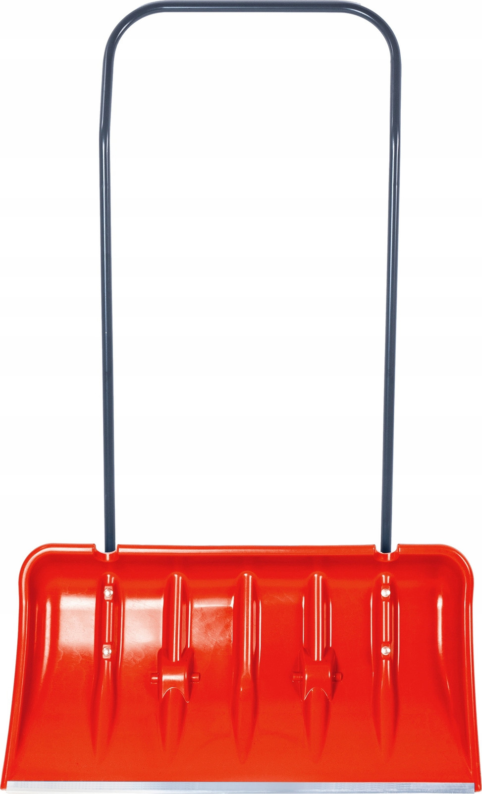 KADAX Sneeuwschuiver Cances met wielen en metalen handvat, Rood