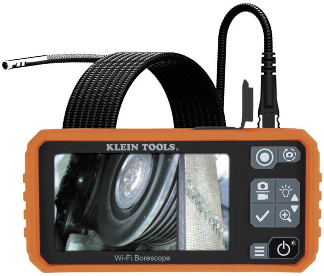 Klein Tools Boreskop Pro 3 m col de cygne double caméra 720p écran 4,3 pouces Wi-Fi (ET19)
