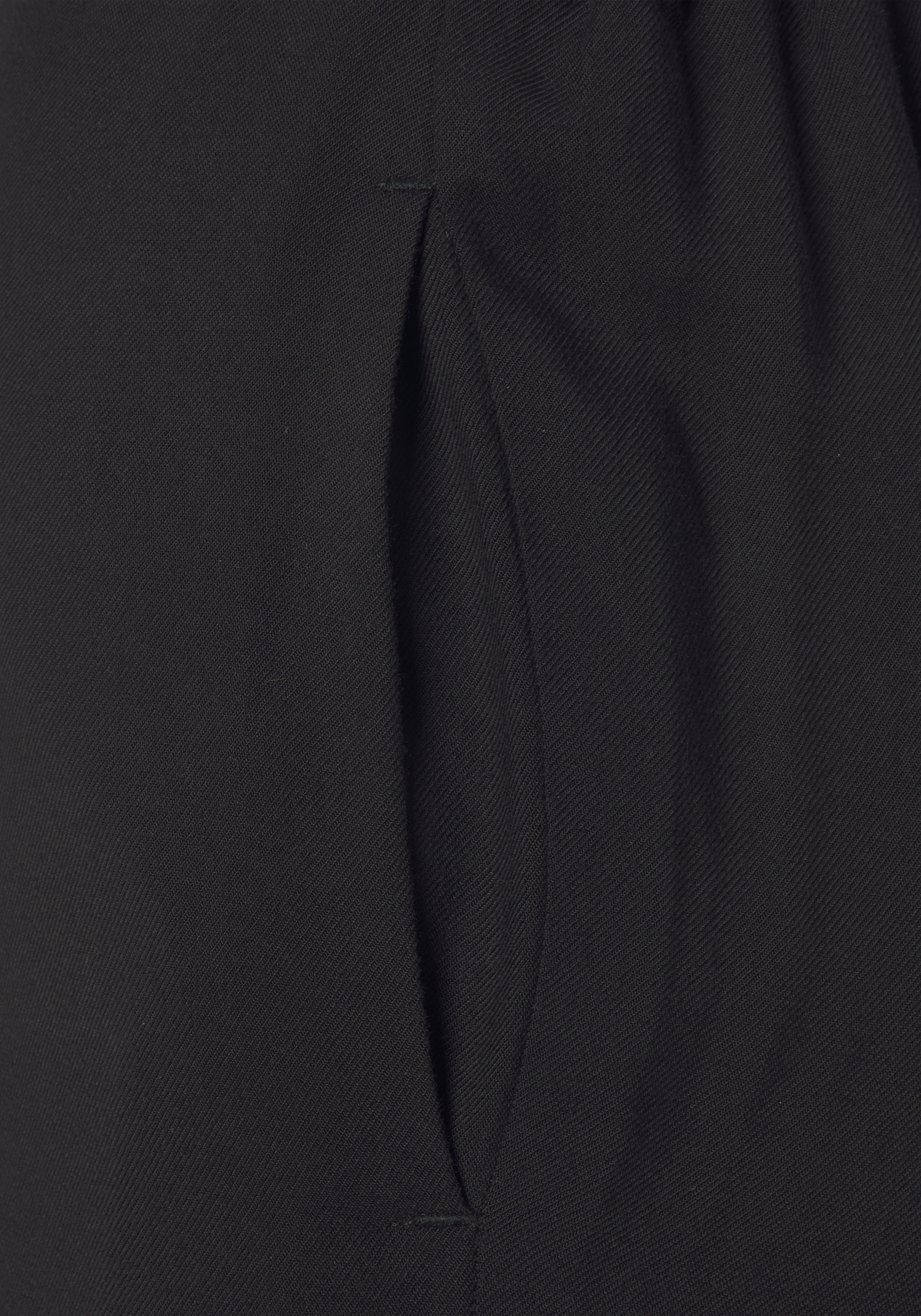 Paperbag-Hose LASCANA "mit weitem Bein aus luftiger Viskoseware", Damen, Gr. 46, N-Gr, schwarz, Web, Obermaterial: 100% Viskose, unifarben, figurumspielend lang, Hosen Paperbag-Hose, mit Taschen, Wide-Leg, Stoffhose, casual-chic, Sommerhose, Schlupfhose s