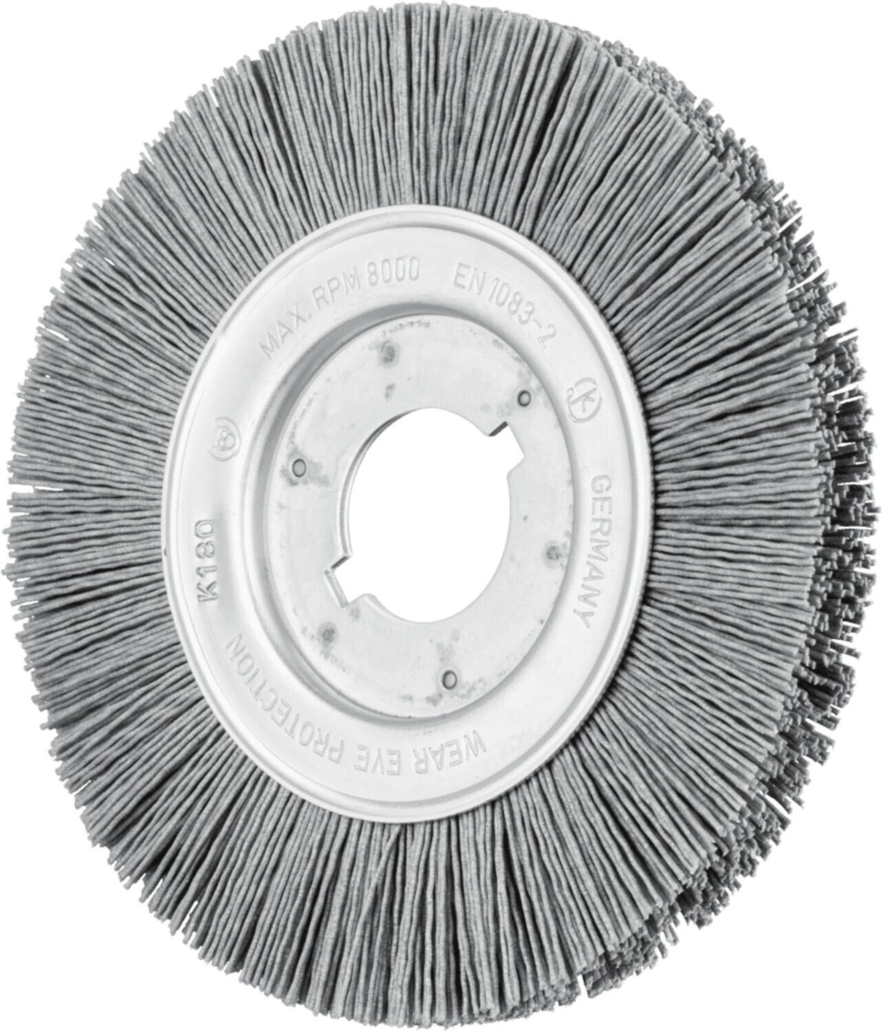 PFERD TOOLS Rundbürste schmal ungezopft RBU Ø150x16xvariable Bohrung SiC-Filament-Ø0,90 Korn 180 (43505004)