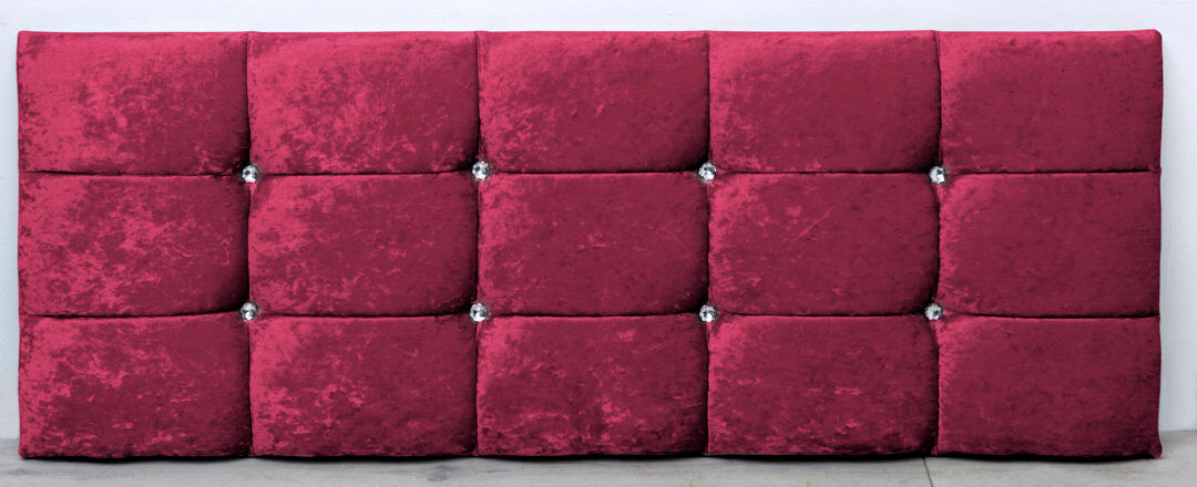 Rosdorf Park Dye Upholstered Velvet Headboard Pink Super King (6')