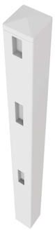 ALEKO Vinyl Fence Post with Matching Post Cap for Fencing