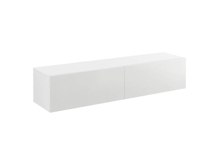 Étagère murale design meuble 140 x 33 x 30 cm blanche