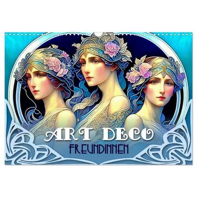 Art Deco Freundinnen (Wandkalender 2027 DIN A3 quer), CALVENDO Monatskalender