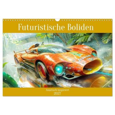 Futuristische Boliden - Asiatisch inspiriert (Wandkalender 2027 DIN A3 quer), CALVENDO Monatskalender