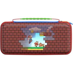 Turtle Beach - PlayTrek Travel Case - Mario Bricks (Switch, Switch 2), Weiteres Gaming Zubehör, Rot, Mehrfarbig