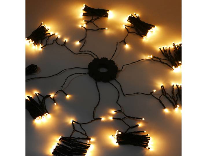 LED Lichterkette Netz für Weihnachtsbaum mit Ring 2 m