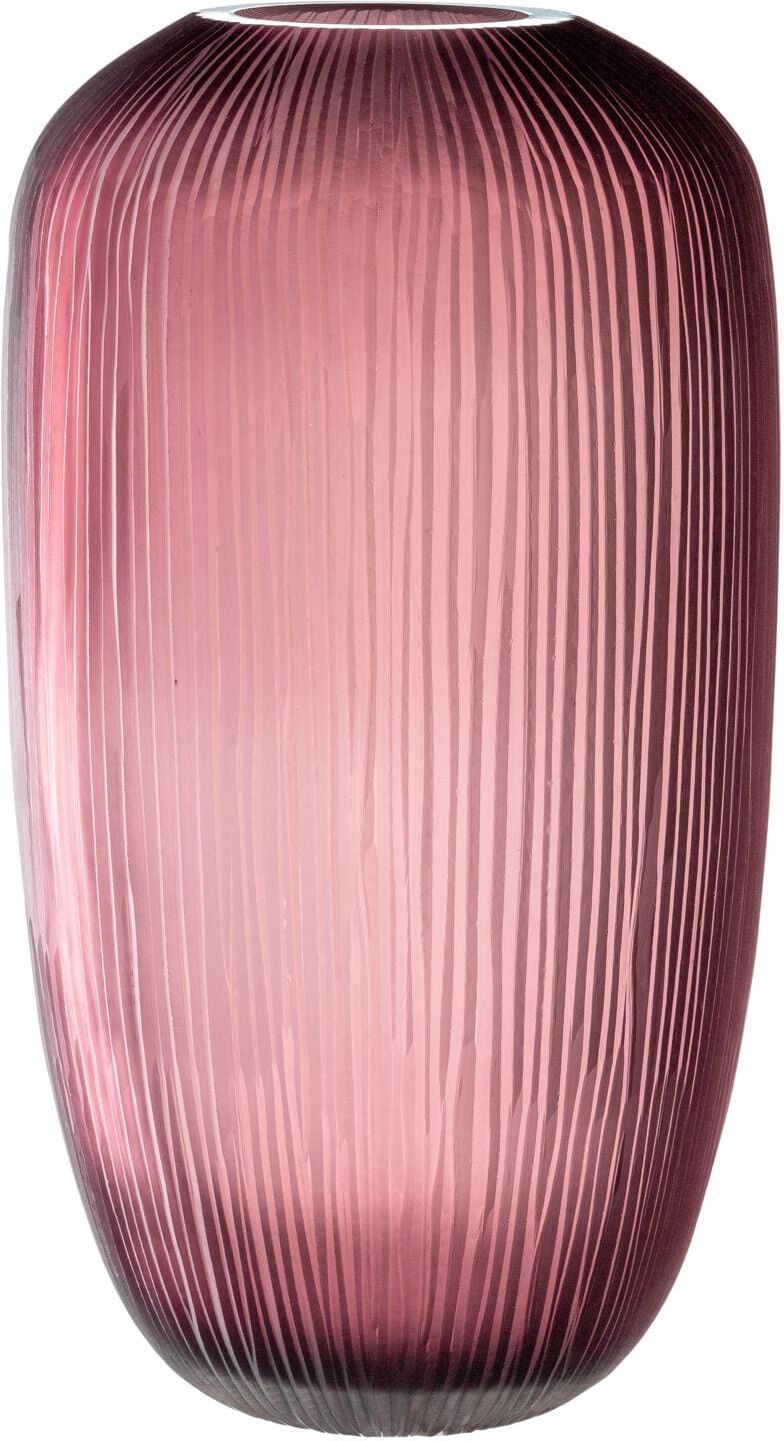 Dekovase LEONARDO "Bellagio 52 cm, Berry", lila (berry), H:52cm Ø:27cm, Glas, Vasen, Dekovase berry B/H/T: 52cm Ø 27cm