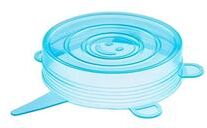 Uplift Essentials 12 Pack BPA Free Small Silicone Can Covers blue01