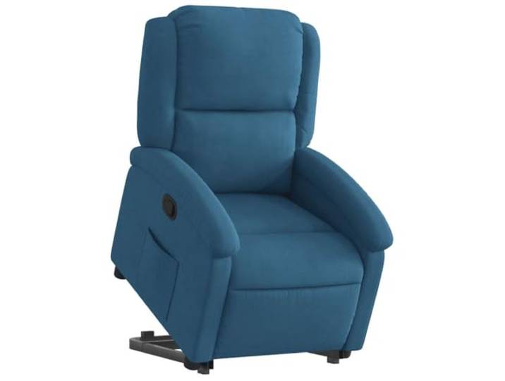 vidaXL Relaxsessel mit Aufstehhilfe Blau Samt