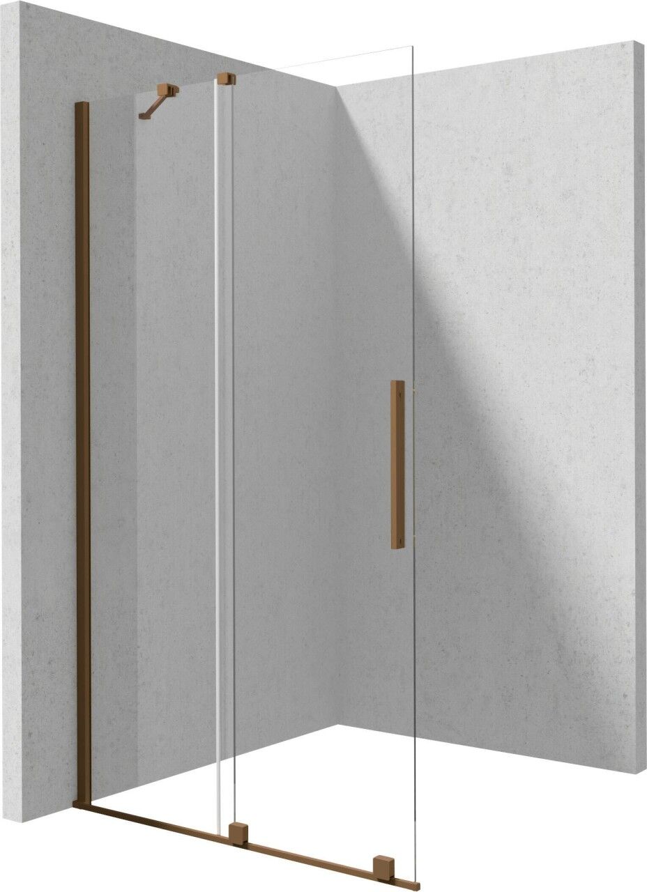 Neuesbad Schiebe Walk-In, Bronze gebürstet, 140x195 cm NB1DEKTJC34R1