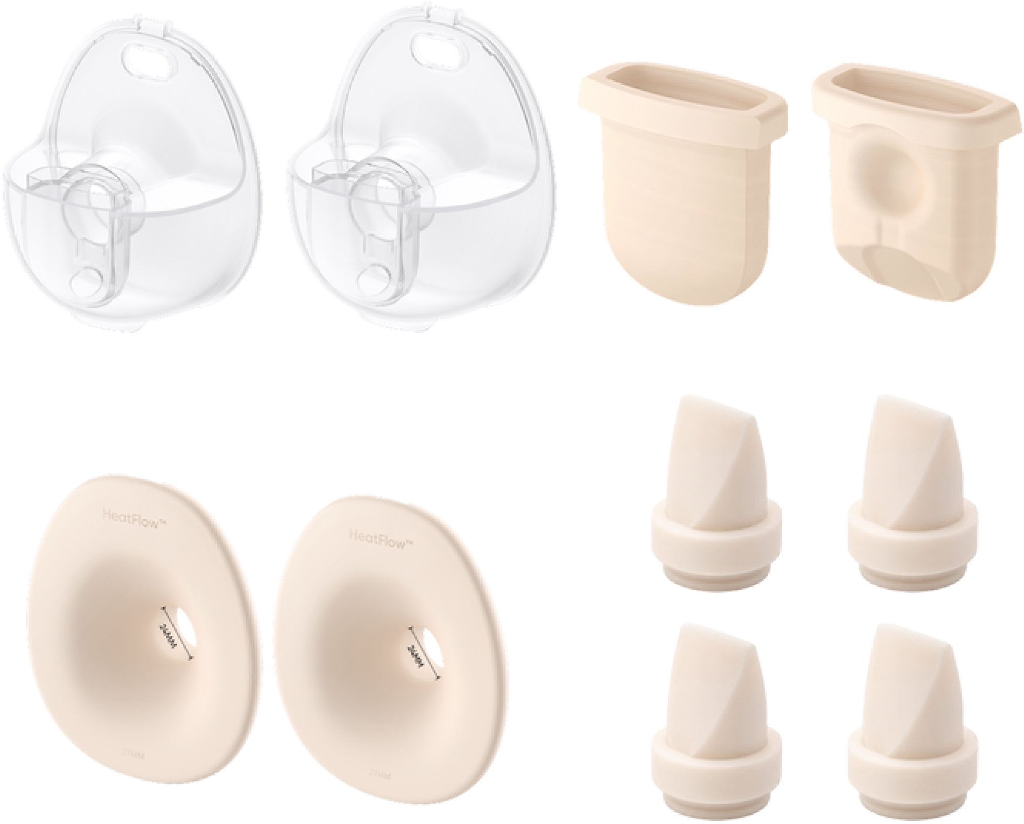 eufy Breast Pump S1/S1 Pro/E20 Accessories Bundle (27 mm Flange)