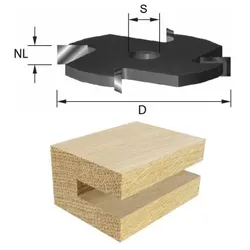 ENT Scheibennutfräser HW vierschneidig 6 mm