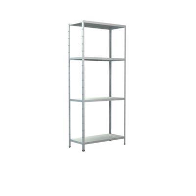 Steckregal im Baukastensystem, Grundregal, 800 x 350 x 1800 mm, weiß