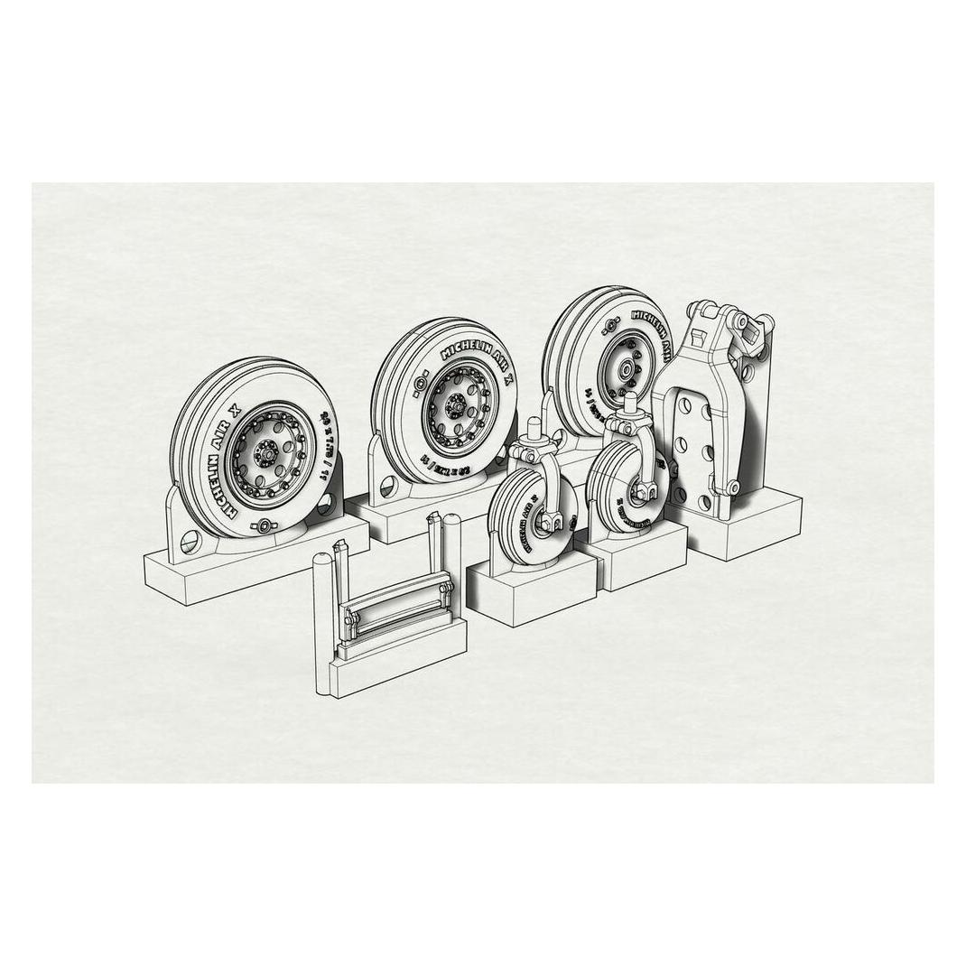 Brengun AV8B Wheels (Hasegawa kit) (BRL72185)