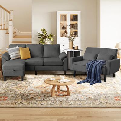 Pingliang Home 3 Piece Living Room Sets