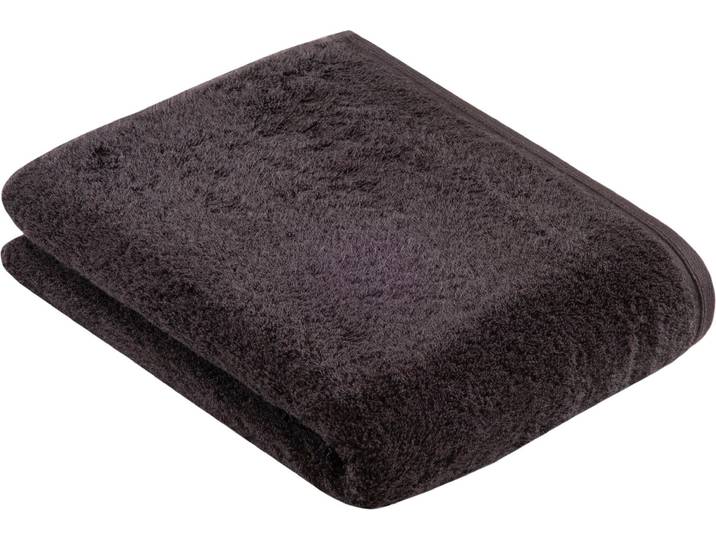 Badetuch VOSSEN Vegan Life , grau (anthrazit), B:67cm L:140cm, Webfrottier, Obermaterial: 100% Baumwolle, Handtücher, Badetuch, 100% vegan