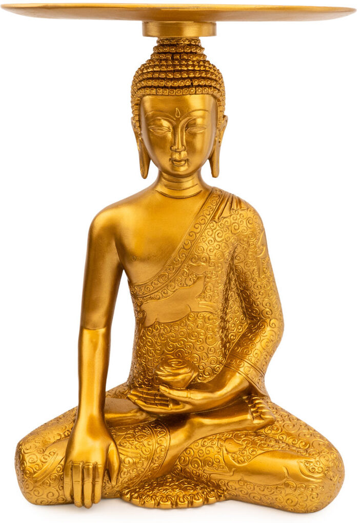 Bloomsbury Market Frederickson Figurine End Table Gold 52.5cm H X 37cm W X 37cm D