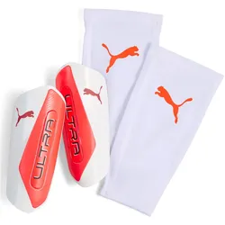 PUMA Ultra Twist Sleeve Schienbeinschoner 11 - PUMA white/ultra red L