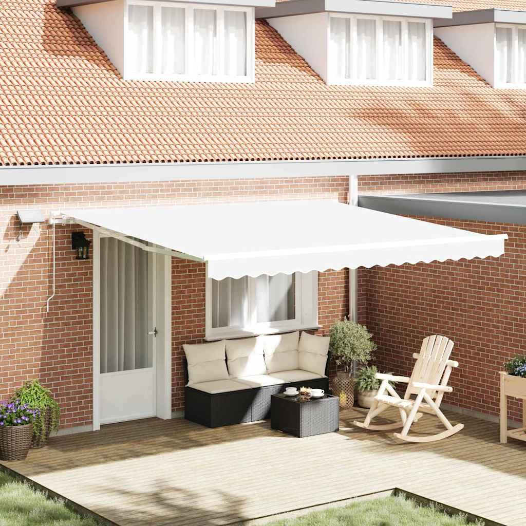 Maison Exclusive - Ausziehbare Markise mit Solar-LED