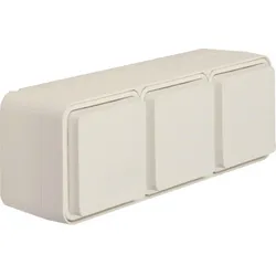 Hager Steckdose SCHUKO 3fach waagerecht W.1 pw
