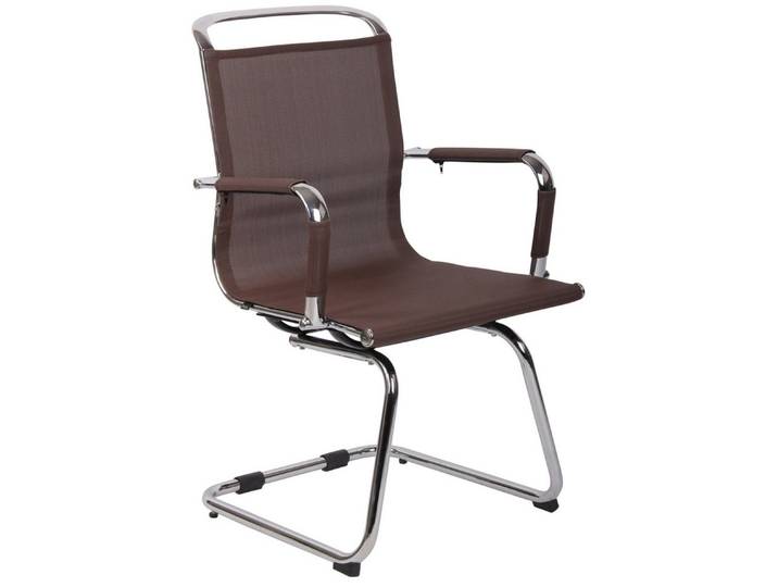 TPFLiving Stuhl Barney (Pflegeleichte Oberflächen & robuste Materialien), Maße (TxBxH): 63 x 58 x 94cm - Farbe: braun