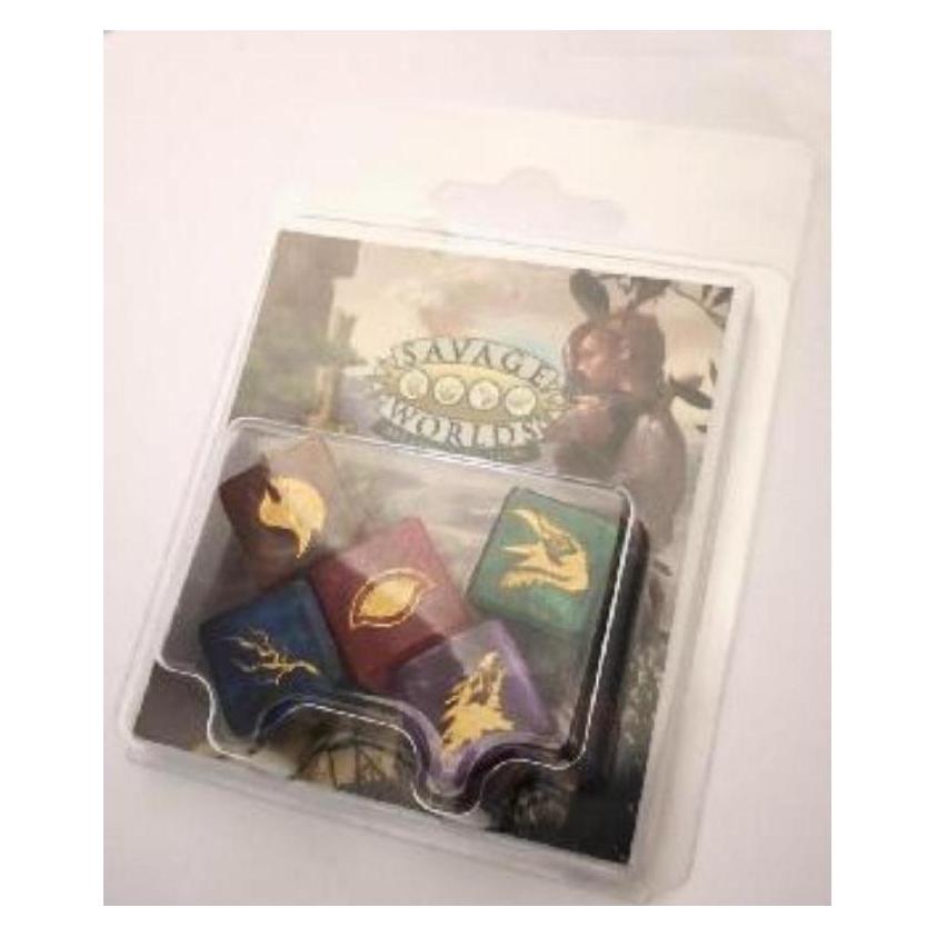 Ulisses Spiele Savage Worlds - Wildcard-Würfelset, 5 Würfel (DE-Ausgabe) (US85011)