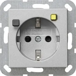 Gira FI-Schutz-Steckdose alu 267726