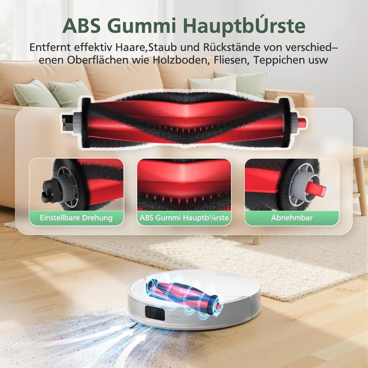 INF Ersatz-Zubehörset für Saugroboter, kompatibel mit Roborock Q7 M5, Q7 M5+, Q7 L5, Q7 L5+