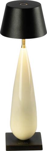 Konstsmide 7893-337 Außentischleuchte Creme-Weiß, Keramik, Schwarz