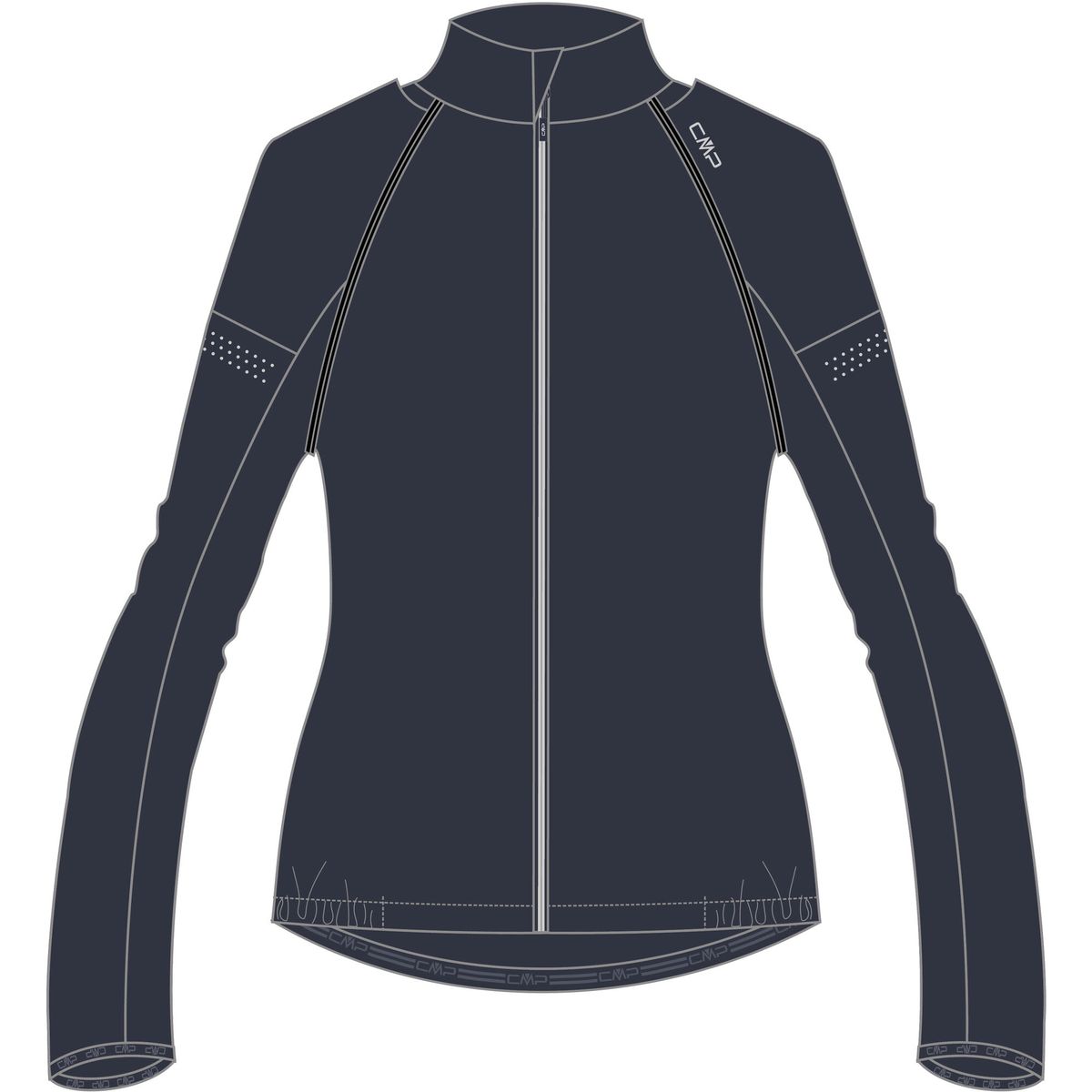 CMP Woman Jacket With Detachable Sleeves antracite (U423) 42 32C6136-U423-42