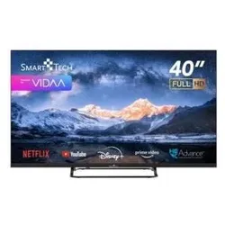 Smart Tech Smart TV 40 Zoll Voll (40", LED, Full HD), TV, Schwarz