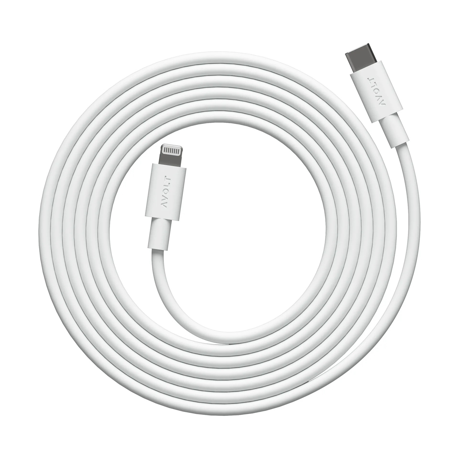 Avolt USB C naar Lightning oplaadkabel 2m White Martinelli Luce Edition