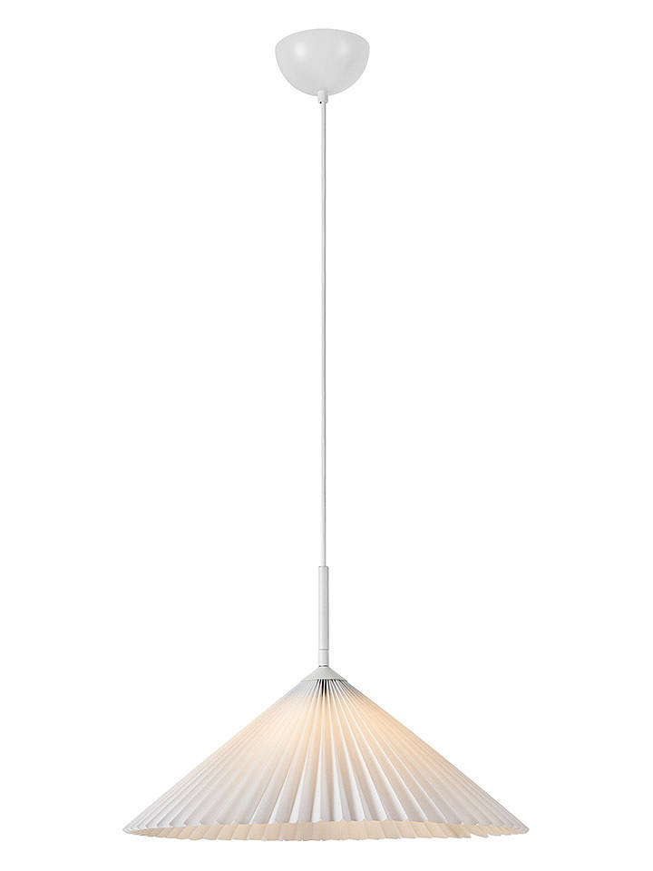 Marksljöd Hängeleuchte "Plisado" in Weiß - (H)30 x Ø 50 cm - onesize