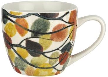 Pimpernel Dancing Leaves Porcelain Mug 16 oz Microwave Dishwasher Safe