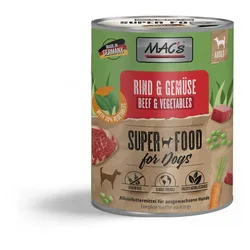 MAC ́s Dog 800 Gramm Hundenassfutter Sparpaket 12 x 800 Gramm Rind & Gemüse