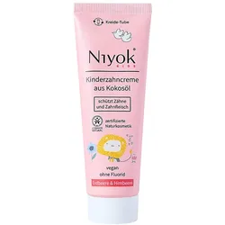 75ml Niyok Zahncreme aus Kokosöl - Erdbeere & Himbeere KIDS